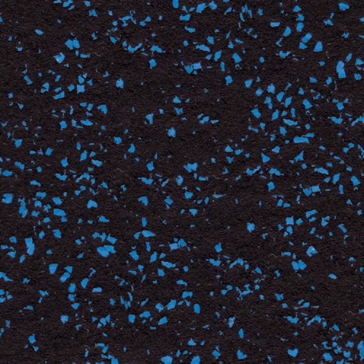 Southern Rubber Flooring Tile with Blue Spec