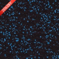 Southern Rubber Flooring Tile with Blue Spec