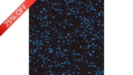 Southern Rubber Flooring Tile with Blue Spec
