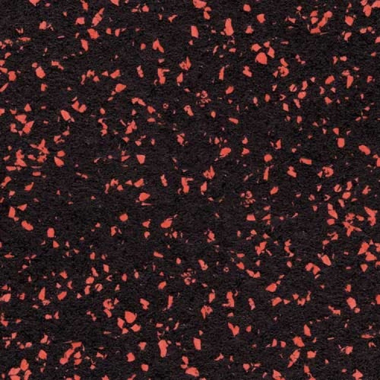 Southern Rubber Flooring Tile with Red Spec