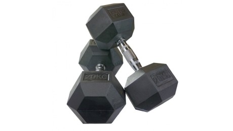 Southern Rubber Hex Dumbbell - Sold As Pair