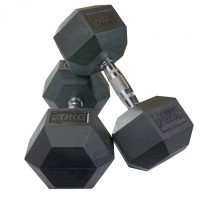 Southern Rubber Hex Dumbbell - Sold As Pair