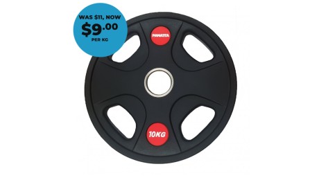 Panatta Olympic Weight Plates - 4 Grip Premiere Grade CPU Polyurethane Panatta Olympic Weight Plates - 4 Grip Premiere Grade CPU Polyurethane