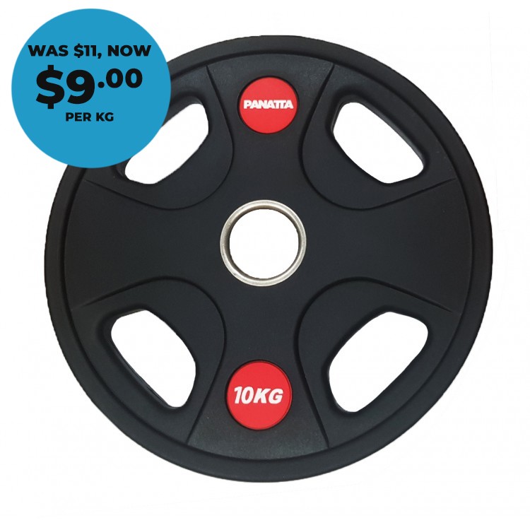 Panatta Olympic Weight Plates - 4 Grip Premiere Grade CPU Polyurethane Panatta Olympic Weight Plates - 4 Grip Premiere Grade CPU Polyurethane