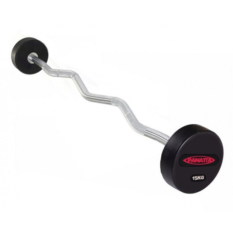 Panatta Fixed Rubber EZ Curl Bar