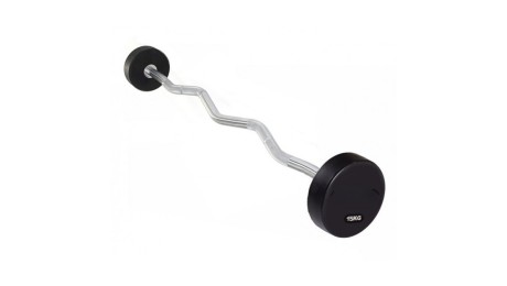 Fixed Rubber EZ Curl Bar