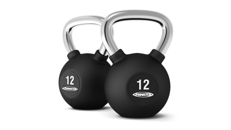 Panatta Kettlebells - Rubber with Chrome Cast Steel Handle