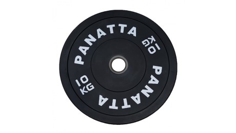 Panatta Black Rubber Bumper Olympic Weight Plate 
