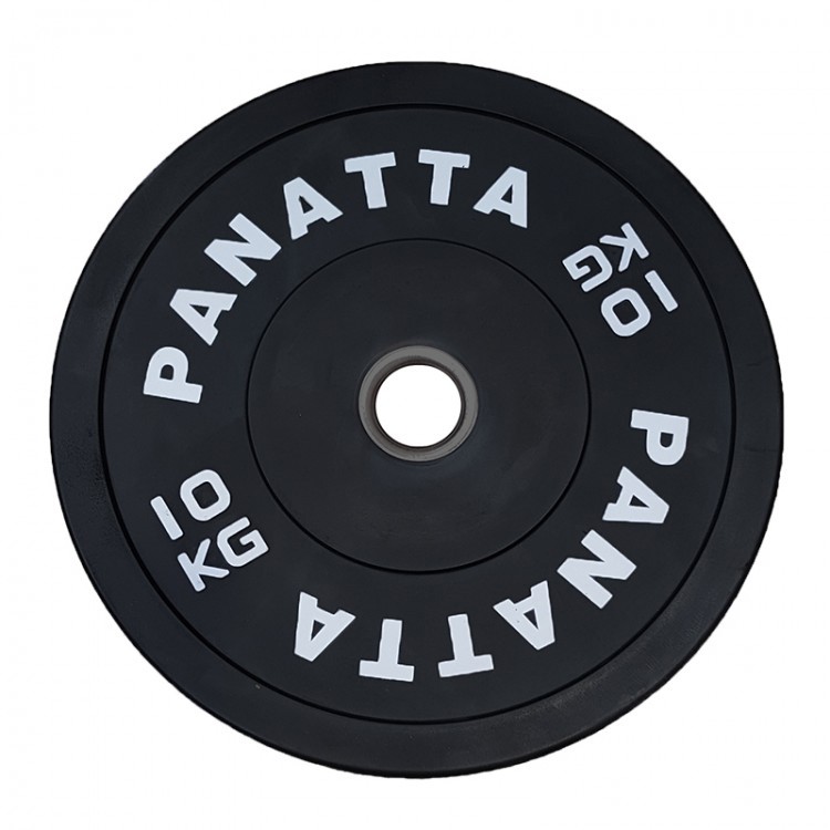 Black Rubber Bumper Olympic Weight Plate