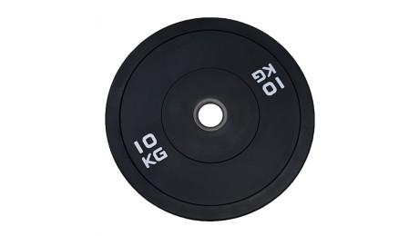 Black Rubber Bumper Olympic Weight Plate
