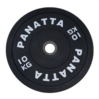 Panatta Black Rubber Bumper Olympic Weight Plate 