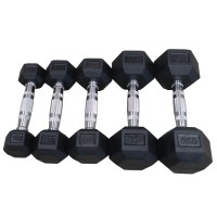 Southern Rubber Hex Dumbbell 5-Pairs Set Packages