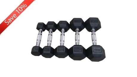 Southern Rubber Hex Dumbbell Set Packages