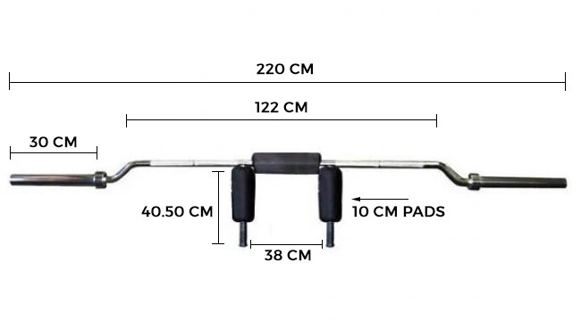 Safety Squat Bar Dimensions